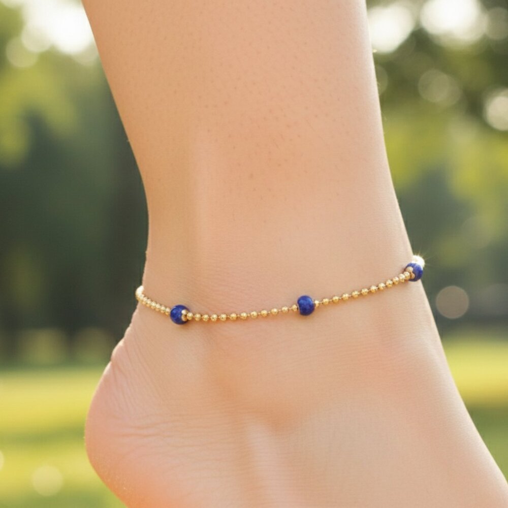 "Elegant Handmade Anklet – Delicate Jewelry for Women, MAR091349